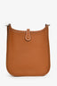 Hermès 2023 Gold Togo Leather Mini Evelyne TPM 16 Crossbody