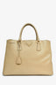 Prada Beige Saffiano Leather Galleria Tote