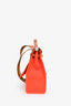 Hermès 2016 Orange Canvas/Tan Leather Herbag 31