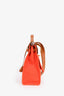 Hermès 2016 Orange Canvas/Tan Leather Herbag 31