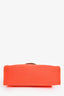 Hermès 2016 Orange Canvas/Tan Leather Herbag 31