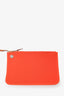 Hermès 2016 Orange Canvas/Tan Leather Herbag 31