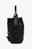 Chloe Black Leather Tassel Bucket Bag