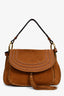 Chloe Brown Suede 'Hudson' Large Crossbody