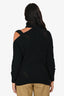 Jonathan Simkhai Black Wool/Cotton Knit Off The Shoulder Asymmetrical Sweater Size XS