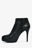 Stuart Weitzman Black Leather Ankle Booties Size 7.5