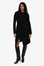Mackage Black Wool Wrap Coat Size XXS