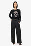 Juun.J Black High Waisted Trousers Size 36