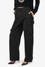 Juun.J Black High Waisted Trousers Size 36