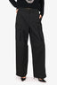 Juun.J Black High Waisted Trousers Size 36