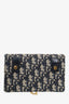 Christian Dior 2022 Navy Oblique Jacquard Saddle Belt Pouch