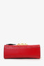 Gucci Red Leather Guccissima Padlock Crossbody Bag