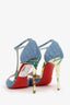 Christian Louboutin Denim T-Strap Heels Size 36