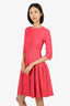 Alaïa Pink Knit Dress Size 38