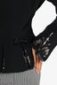 Louis Feraud Black Silk Single Breasted Bow Detail Blazer Size 6