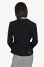 Louis Feraud Black Silk Single Breasted Bow Detail Blazer Size 6