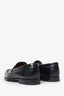 Prada Black Brushed Leather Triangle Logo Penny Loafer Size 11 Mens