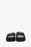 Prada Black Logo-plaque Woven Raffia Sandals Size 39