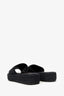 Prada Black Logo-plaque Woven Raffia Sandals Size 39