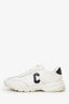 Celine White Leather Runner Cr-02 Low Lace-up Sneaker Size 38.5