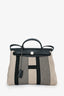 Hermès 2020 Cream/Black Toile H Vibration Herbag Zip 31 with Pouch