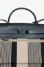 Hermès 2020 Cream/Black Toile H Vibration Herbag Zip 31 with Pouch