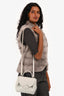Polene White Leather 'Numero Un Nano' Crossbody Bag