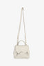 Polene White Leather 'Numero Un Nano' Crossbody Bag