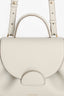 Polene White Leather 'Numero Un Nano' Crossbody Bag
