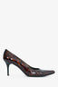 Stuart Weitzman Leopard Patent Pointed Heels Size 8.5