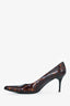 Stuart Weitzman Leopard Patent Pointed Heels Size 8.5