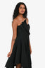 Monse Black Wool Strapless Mini Dress Size 2
