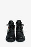 Gucci Black Leather Lace-Up Combat Boots Size 39