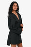 The Attico Black Cotton Button-Up Shirt Dress Size 40