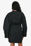 The Attico Black Cotton Button-Up Shirt Dress Size 40