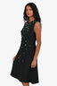 3.1 Phillip Lim Black Silk Embellished Shift Dress Size 2
