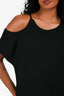 T By Alexander Wang Black Asymmetrical Midi Dress Size 4