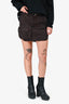 The Attico Brown Denim Mini Skirt Size 26