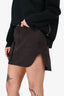 The Attico Brown Denim Mini Skirt Size 26