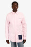 Alexander Wang Pink Cotton 'Wang Society' Button Down Shirt Est. Size L