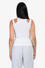 A.W.A.K.E. Mode White Cotton Ribbed Cut-Out Tank Top Size XS