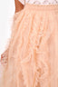 Simone Rocha x H&M Pink Tulle Ruffle Detail Midi Skirt Size 6