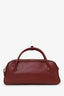 Oleada Red Leather Top Handle Bag