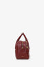 Oleada Red Leather Top Handle Bag