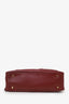 Oleada Red Leather Top Handle Bag