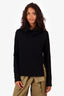 Annette Gortz Black Merino Wool Turtle Neck Long Sleeve Sweater Size M