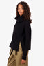 Annette Gortz Black Merino Wool Turtle Neck Long Sleeve Sweater Size M