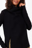 Annette Gortz Black Merino Wool Turtle Neck Long Sleeve Sweater Size M