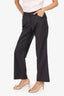 Pre-Loved Chanel™ Grey Wool Straight Leg Trousers Size 40