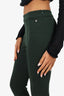 Max Mara Green/Black Patterned Leggings Size 4